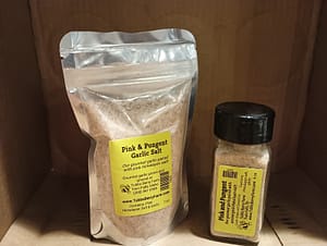Pink and Pungent Garlic Salt